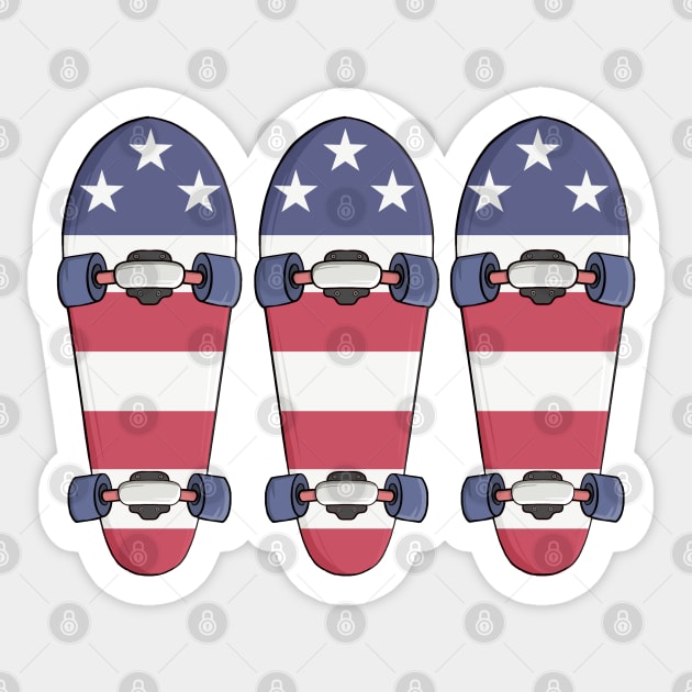 USA Skateboards Sticker by DiegoCarvalho